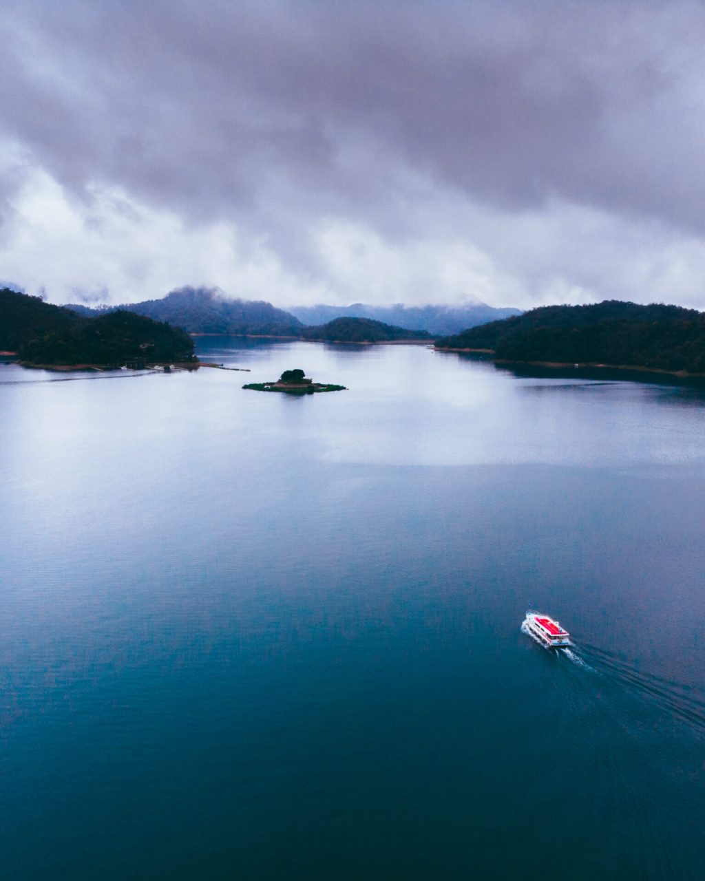 Boat in Sun Moon Lake, Taiwan