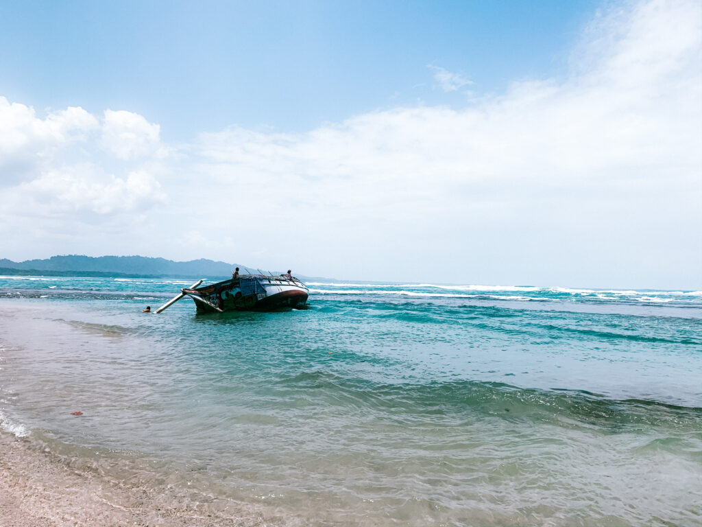 Shipwreck in Puerto Viejo, Costa Rica