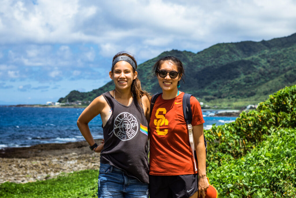 Wini and Melody on Lanyu Island, Orchid Island, Taiwan