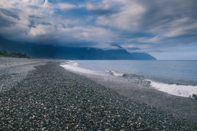 Rocky beach in Hualien, Taiwan