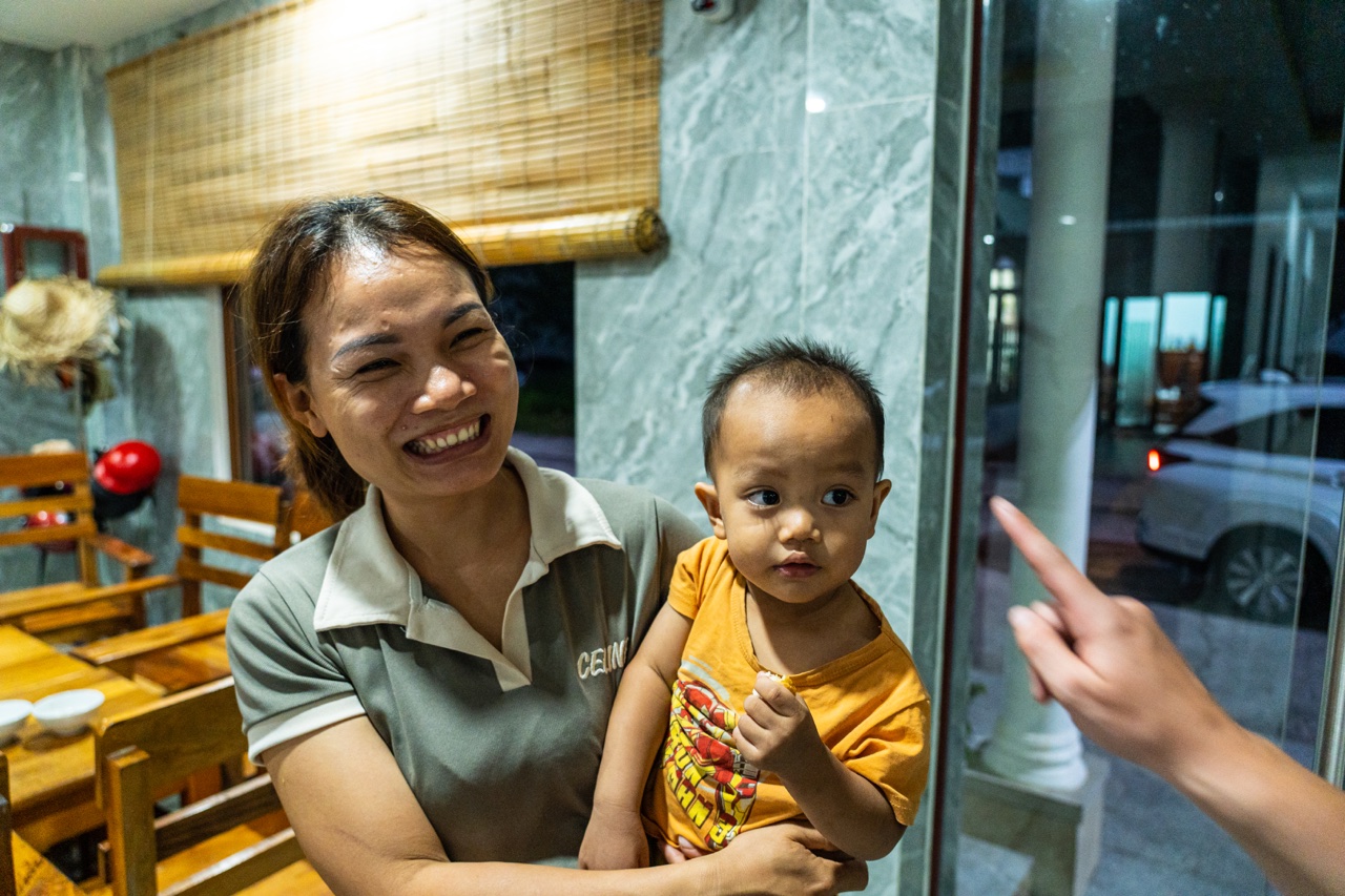 our homestay and her son