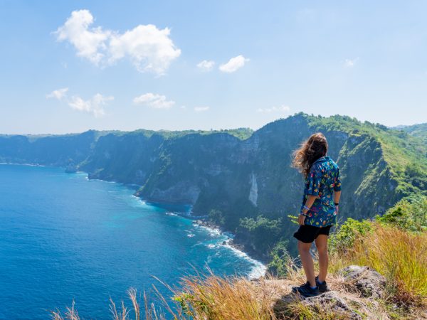 Wini at Manta Point on Nusa Penida, of the Nusa Islands