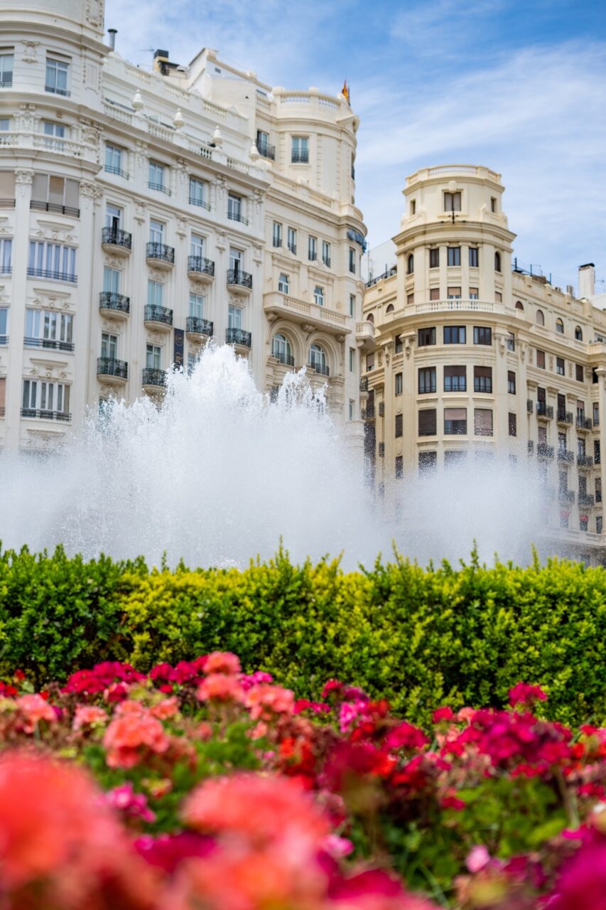 Plaça de la Verge, Valencia, Spain Turia Fountain