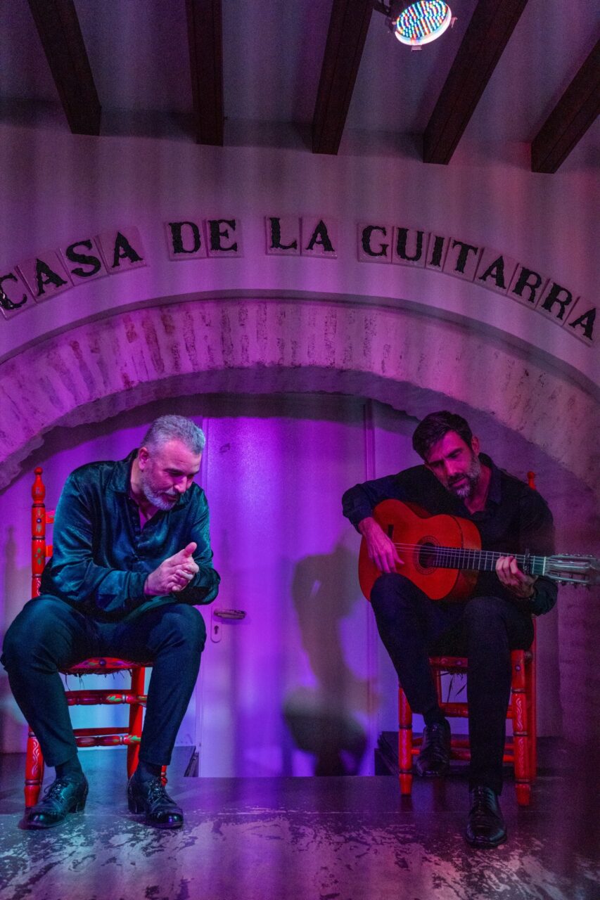 Flamenco show in Seville, Spain at Casa de la Guitarra