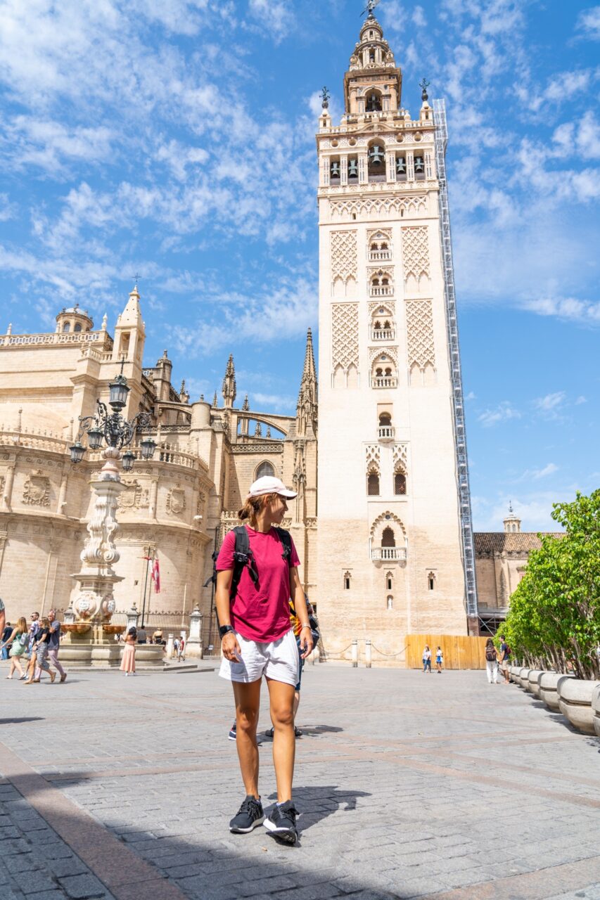 Giralda Tower and Seville Cathedral, Spain Largest Gothic cathedral in Europe