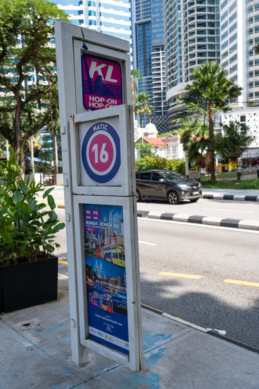 Hop On Hop Off Bus in Kuala Lumpur Bus Stop Route