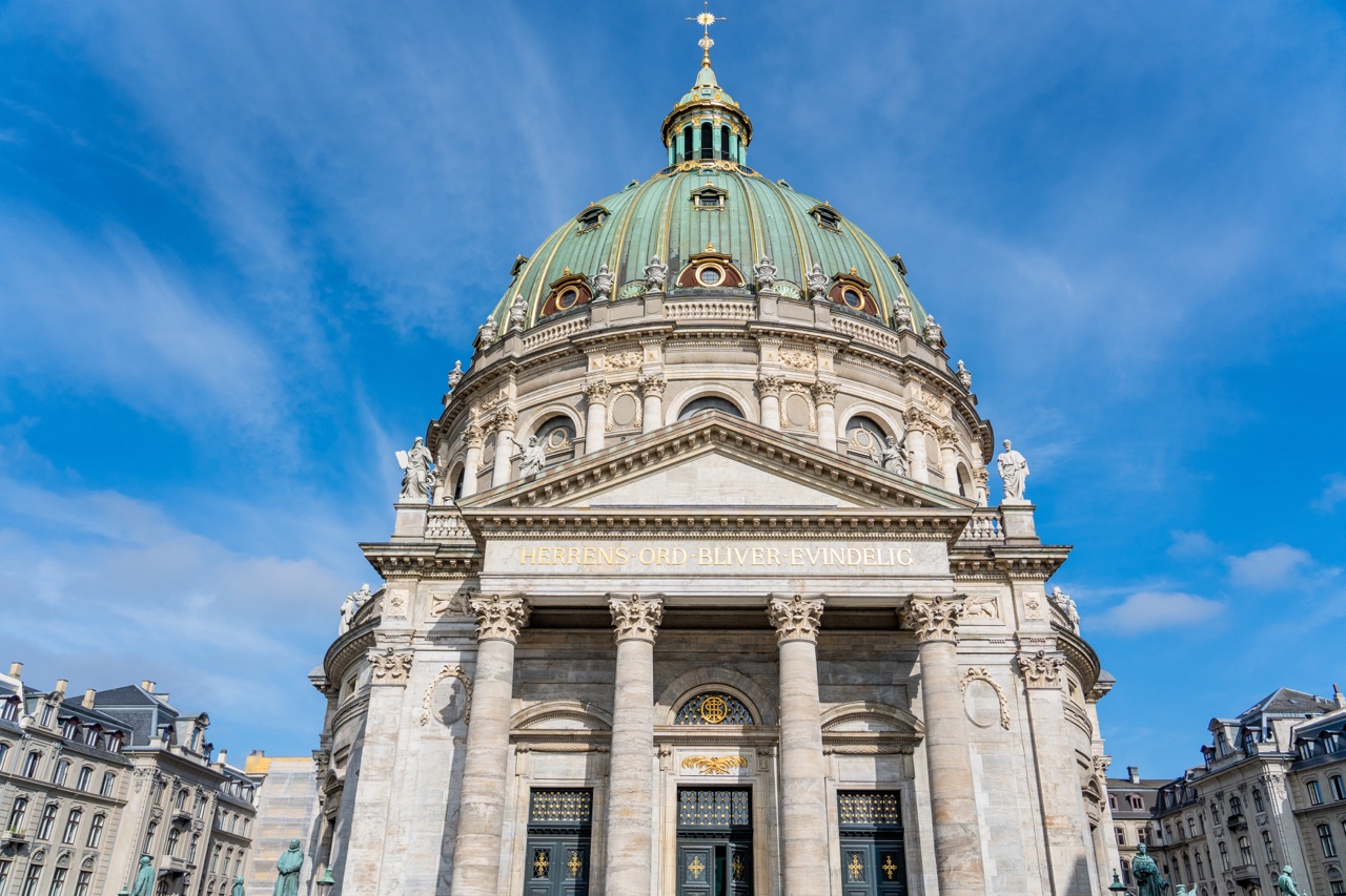 Frederik's Church (FrederiksKirke) also known as The Marble Church (Marmorkirken) in Copenhagen, Denmark