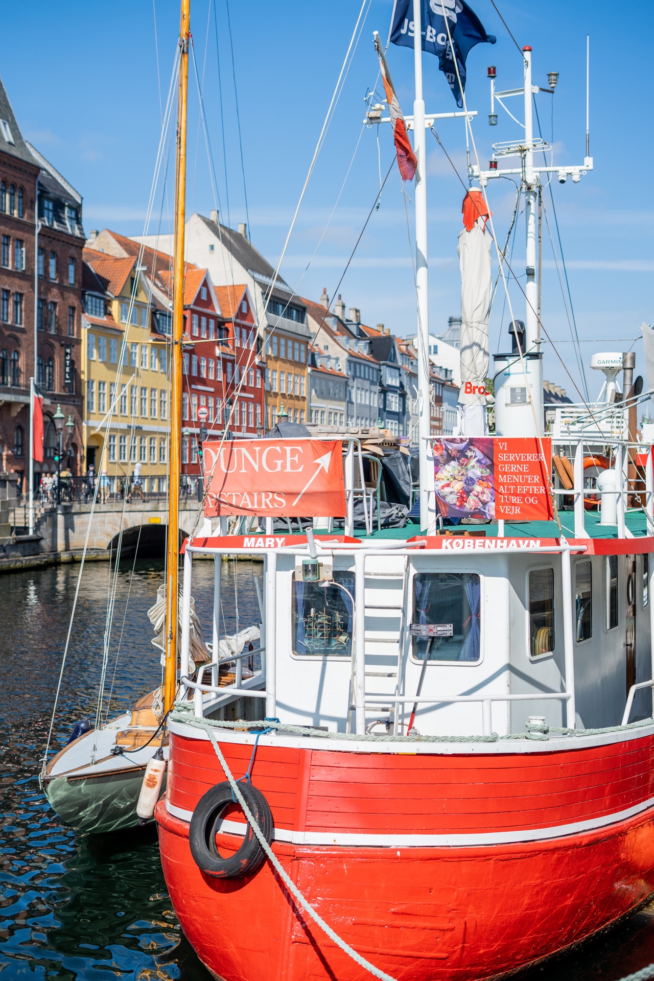 Nyhavn canal boats, Copenhagen, Denmark