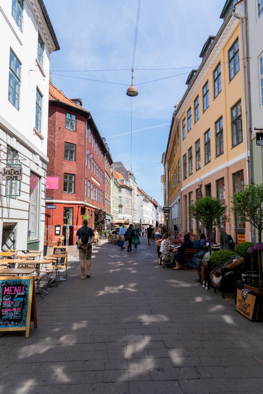 Copenhagen cobblestone street, Denmark