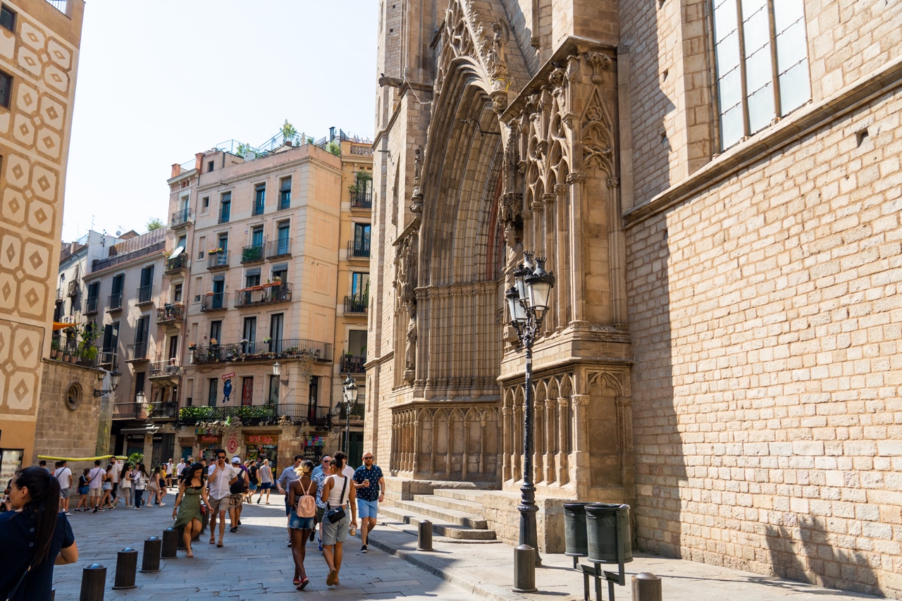 Basilica de Santa Maria in Barcelona, Spain