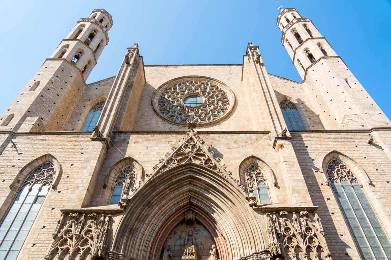 Basilica de Santa Maria in Barcelona, Spain