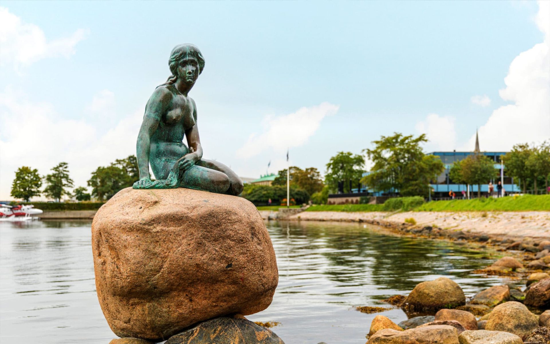 Little Mermaid Statue in Copenhagen, Denmark