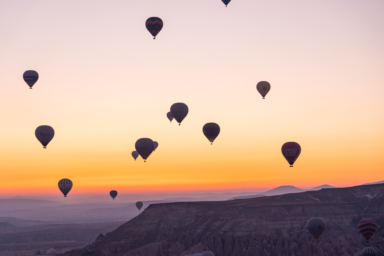 sunrise summer Hot Air Balloon ride Cappadocia, Turkey tour