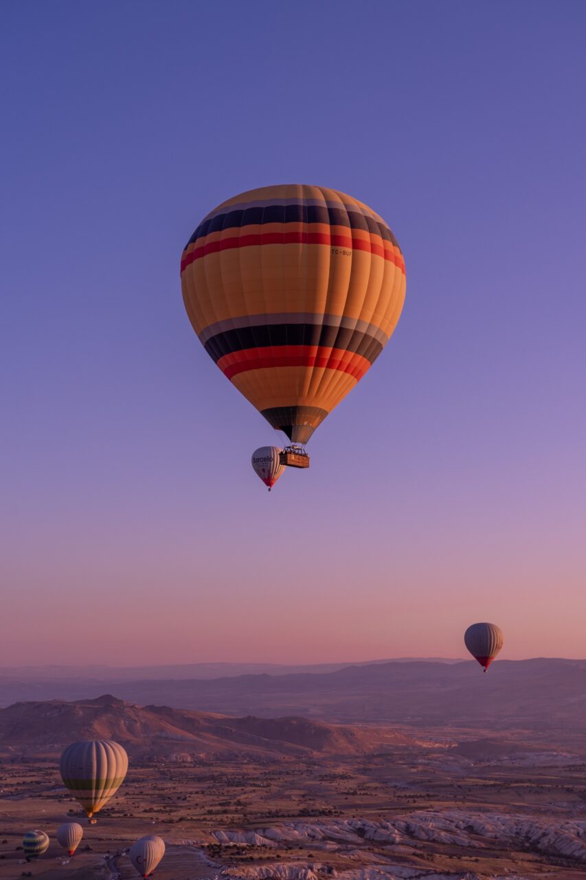 hot air balloon ride cappadocia turkey