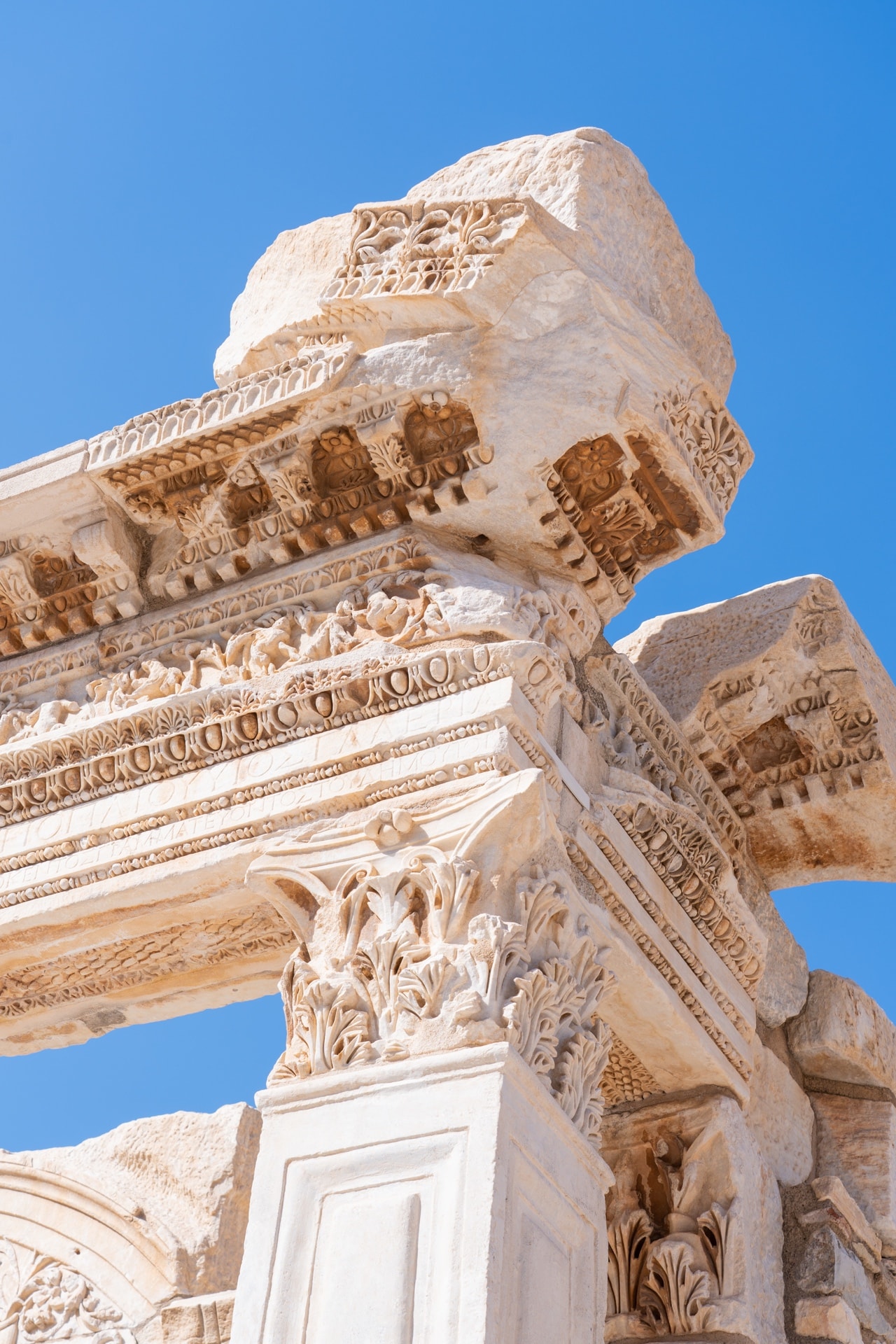 ancient city of ephesus, turkey well preserved ruins temple of hadrian