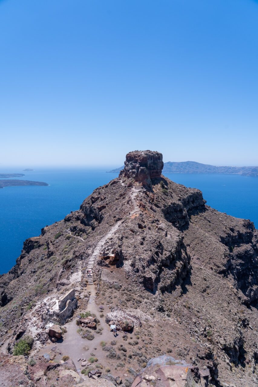 Skaros Rock, Santorini, Greece, Fira to Oia hike
