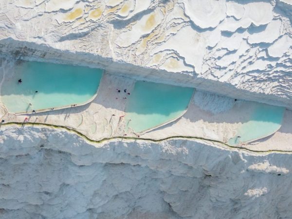 cotton castle pamukkale turkey tour white terraces and blue mineral pools