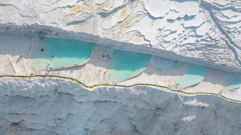 cotton castle pamukkale turkey tour white terraces and blue mineral pools