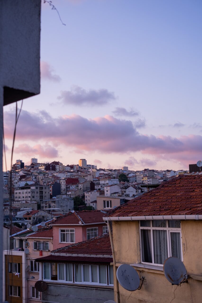 view from terra suites istanbul turkey sunset