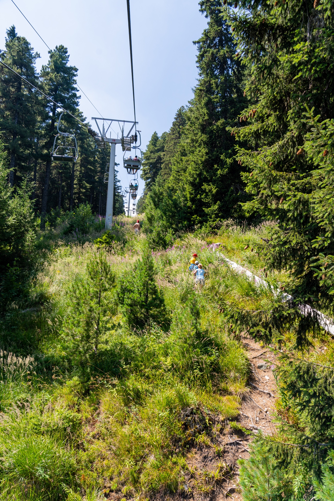 seven rila hike sofia bulgaria chairlift views and hikers