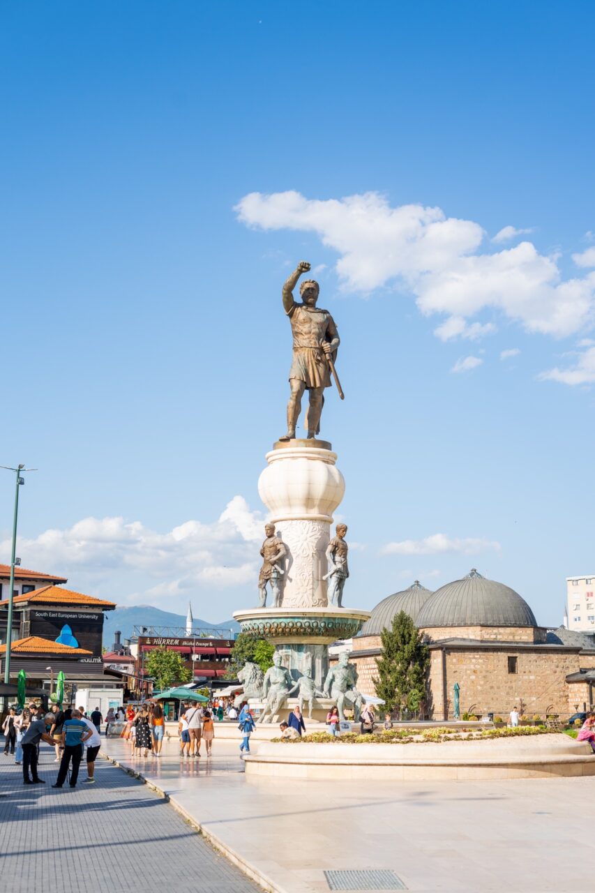 Monument Philip II of Macedonia statue skopje north macedonia