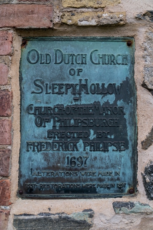 old dutch church of sleepy hollow cemetery plaque 1697