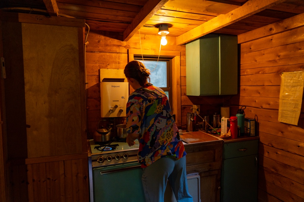 log cabin cooking