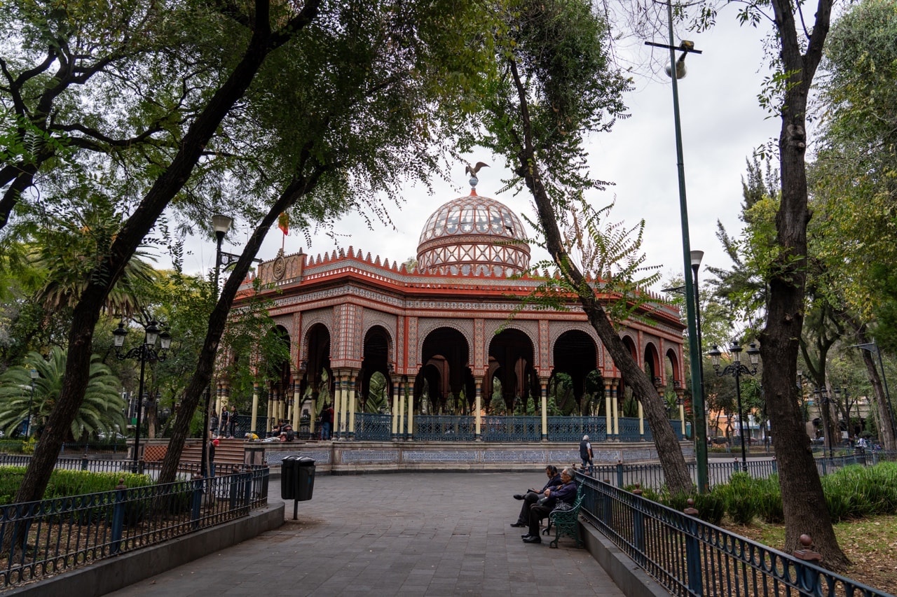 mexico city Alameda Park Morisco Kiosk (Moorish Kiosk)