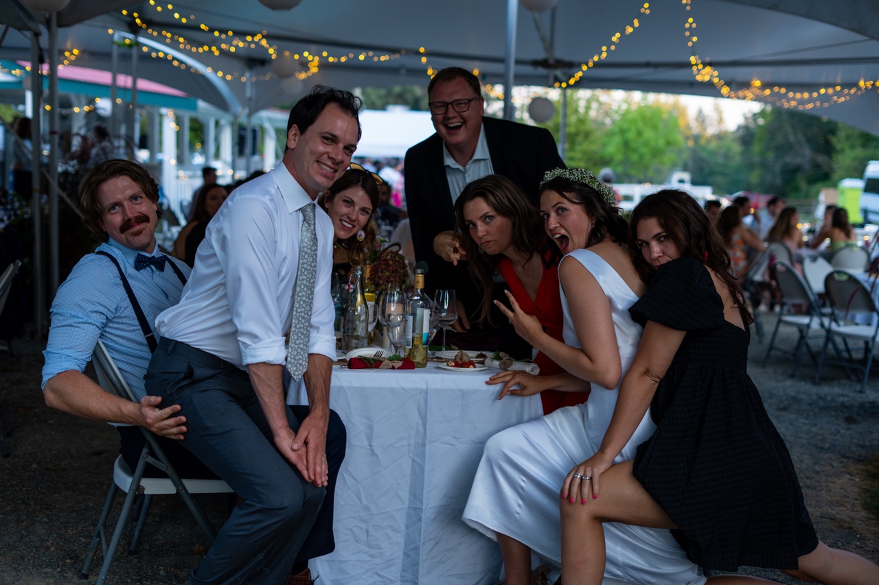 chaos table wedding providence farm vancouver island