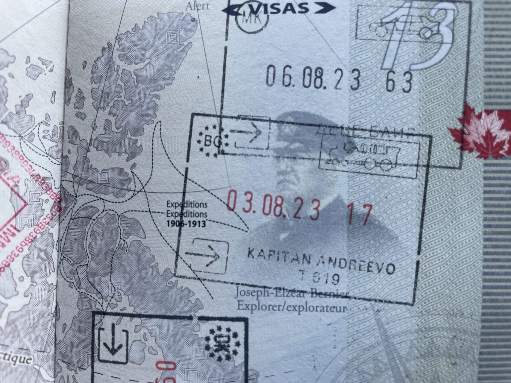 Bulgaria entry stamp passport train crossing border