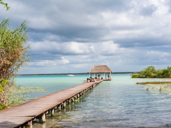 bacalar lagoon on a budget free dock entry