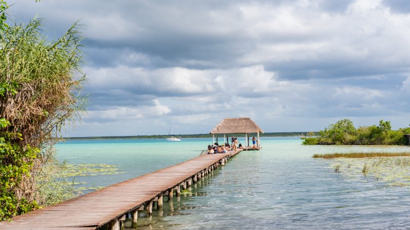 bacalar lagoon on a budget free dock entry