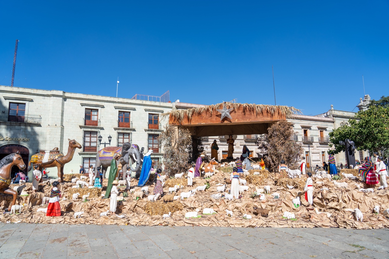 oaxaca city mexico nativity scene christmas 2023
